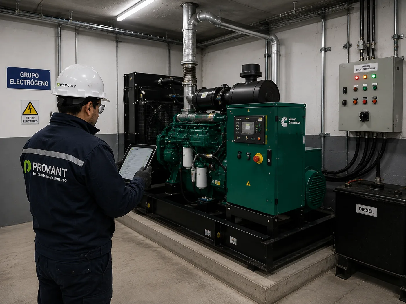 Mantención de grupo electrógeno PROMANT